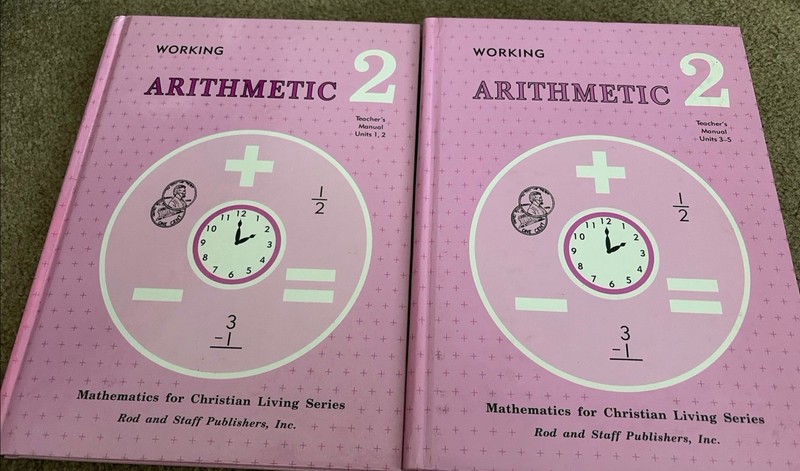 Rod & Staff Working Arithmetic Grade 2 Teacher’s Manual Set Units 1-5