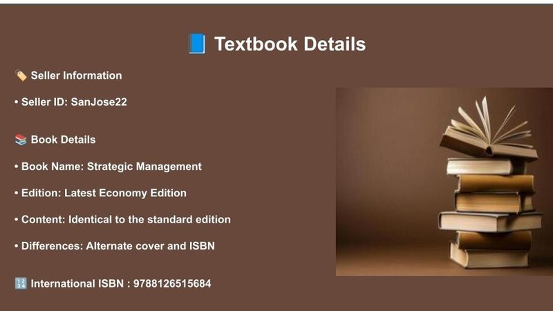 NEW: Strategic Management by Garth Saloner - 9788126515684 gallery