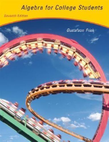 Algebra for College Students [with CD