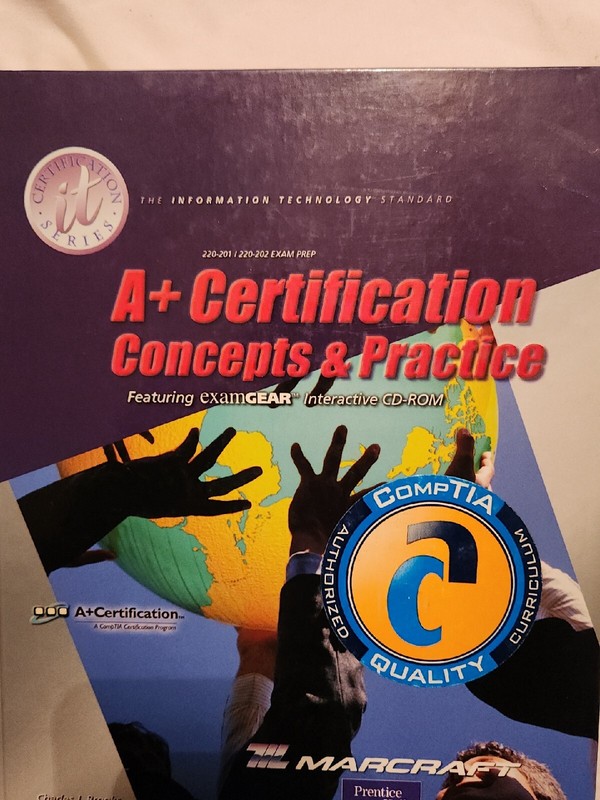 A+ Certification Concepts and Practices Textbook Hardcover w/ Disc Prentice Hall gallery