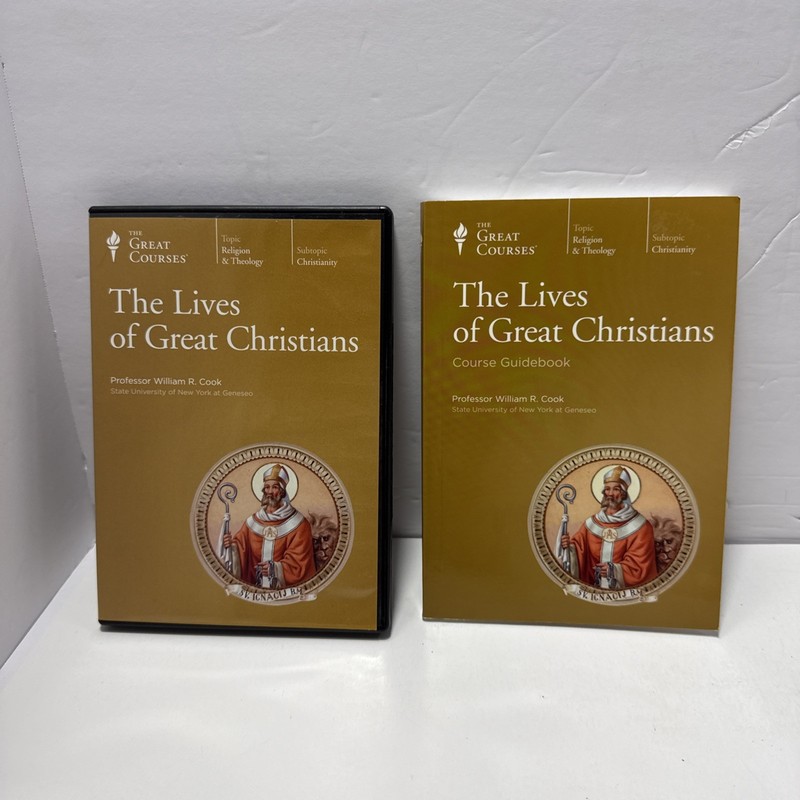 The Lives of Great Christians DVD William R. Cook Great Courses + Guidebook