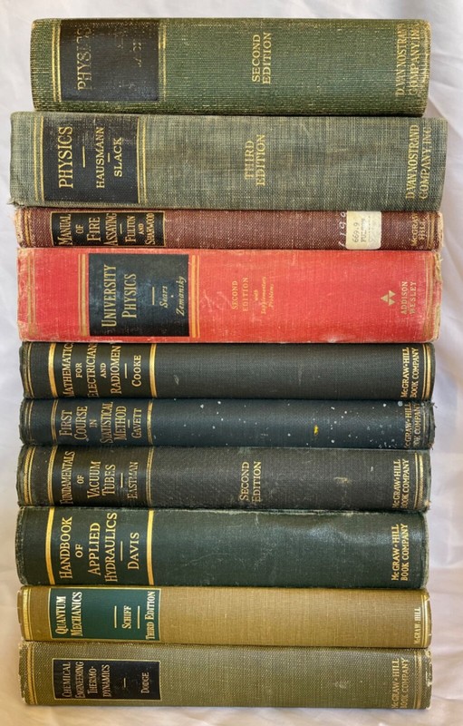 Vintage Physics Math Science Engineering Tech Books – Individually Sold – Pick