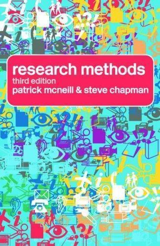 Research Methods, Paperback by McNeill, Patrick; Chapman, Steve, Like New Use...