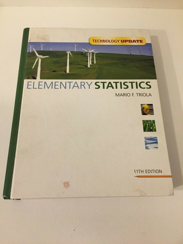 Elementary Statistics by Mario F. Triola (2010, CD-ROM / Hardcover, Revised)