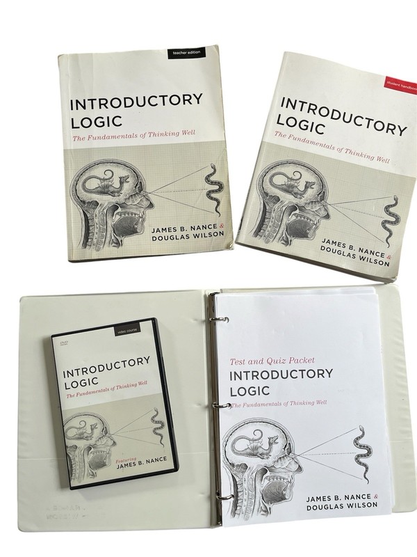 Introductory Logic Wilson & Nance Complete Set Student, Teacher, DVD, Quiz/Tests
