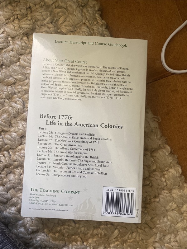 The Great Courses Before 1776: Life in the Amrican Colonies Parts 1, 2 & 3 gallery