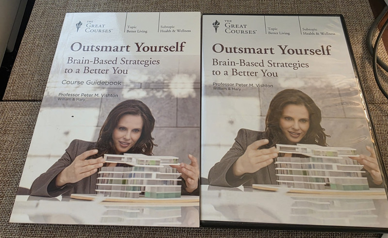 Great Courses Outsmart Yourself: Brain Strategies to a Better You 4 DVD + book