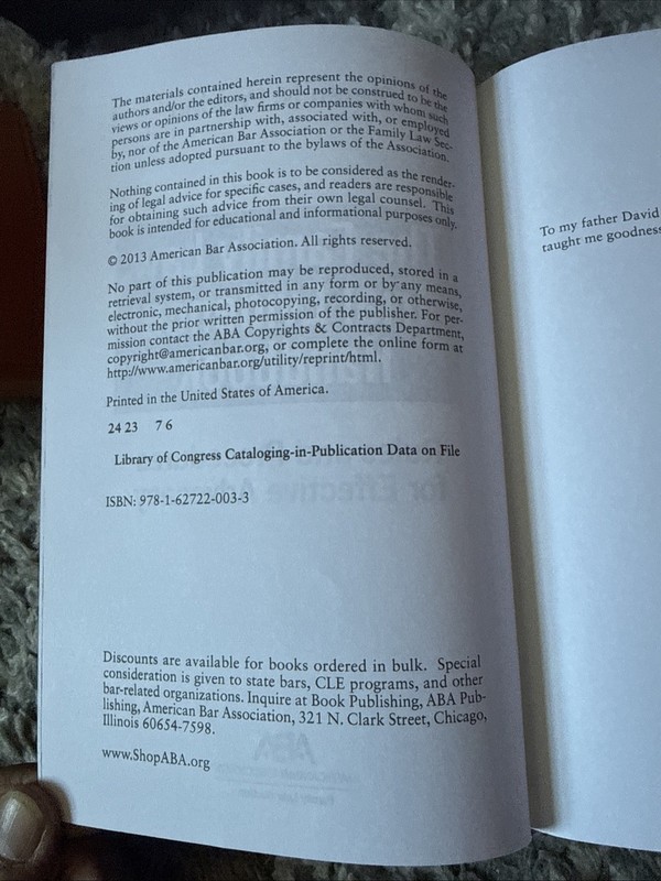 THE FAMILY LAW TRIAL EVIDENCE HANDBOOK: RULES AND By Steven N. Peskind BRAND NEW gallery