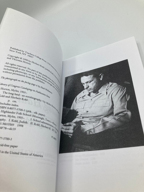 The Long Haul: An Autobiography Miles Horton Pbk 1998 Teachers College Press gallery