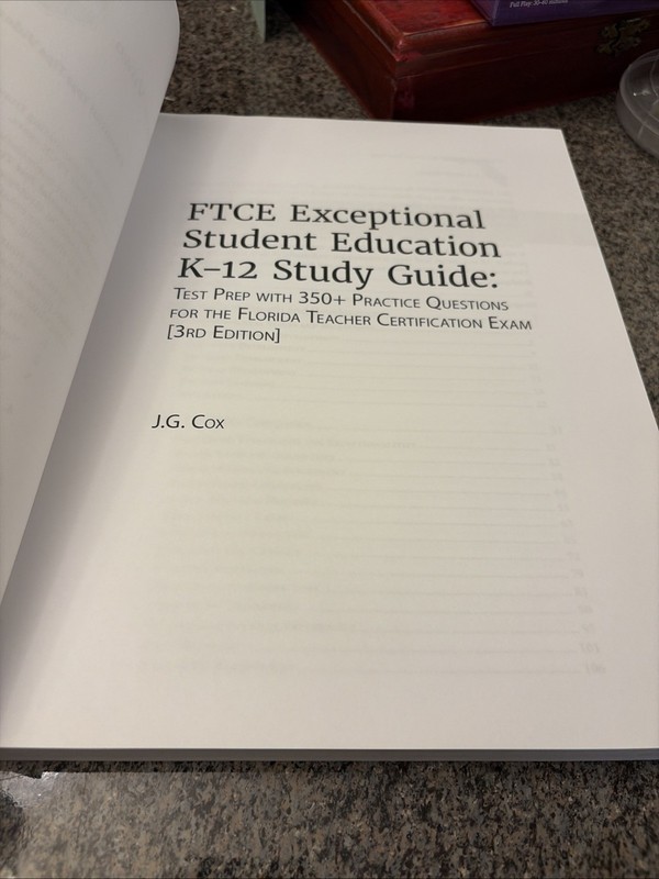 FTCE Exceptional Student Education K-12 Study Guide By Cirrus gallery