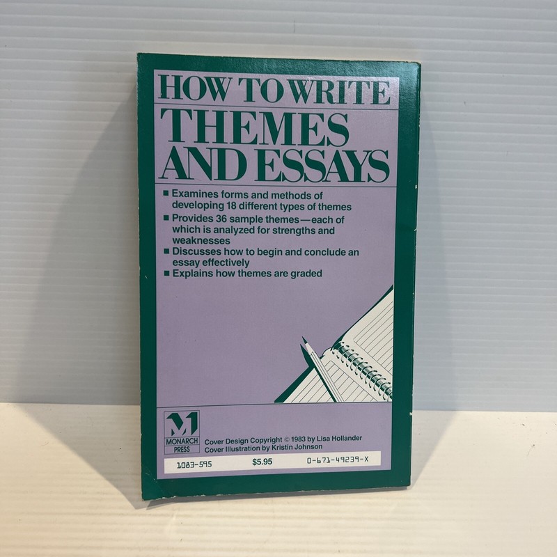 How to Write Themes and Essays by McCall, John; Titelbaum, Harry gallery
