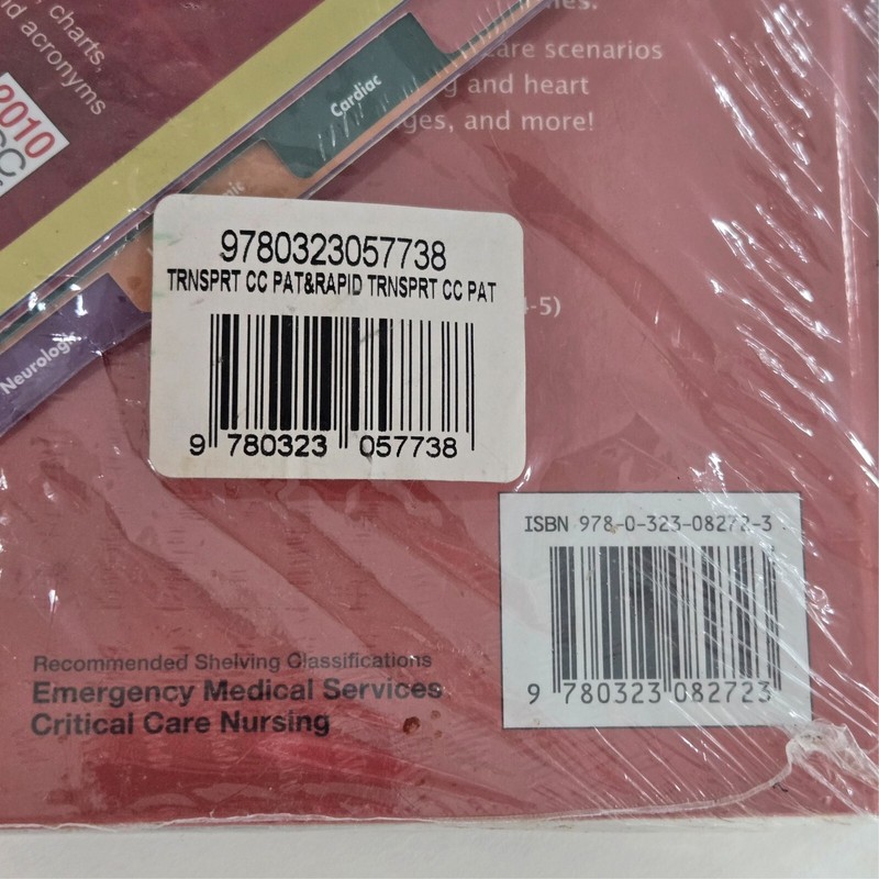 Transport Of The Critical Care Patient + RAPID Transport~ Rosemary Adam ~SEALED! gallery