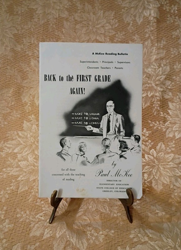 1948 Back to the First Grade Again Paul McKee Reading Bulletin Booklet Book