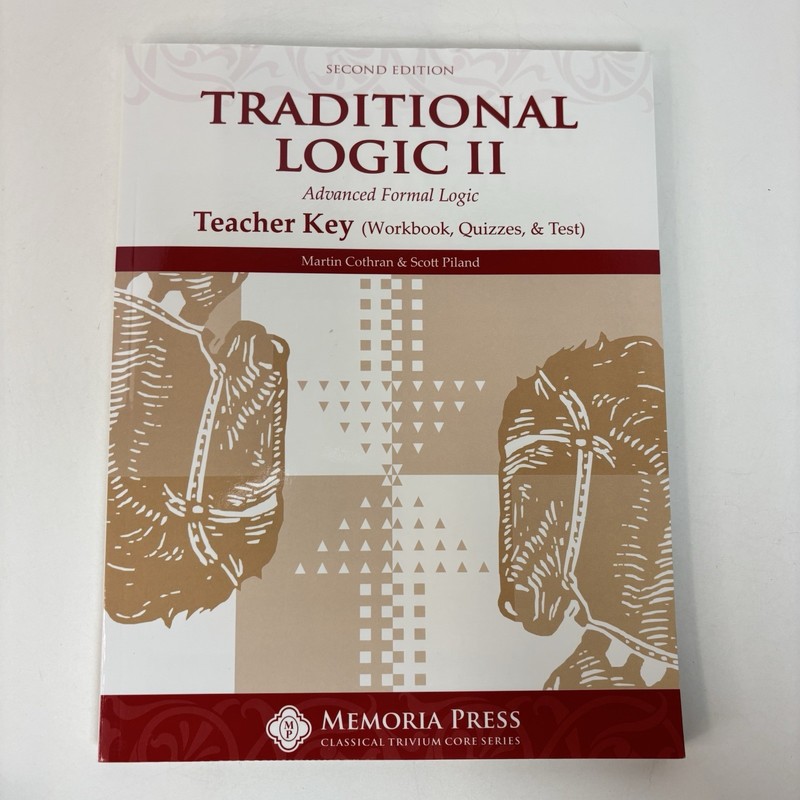 Traditional Logic II Set Memoria Press Teacher Key Workbook Text Homeschool 1K gallery