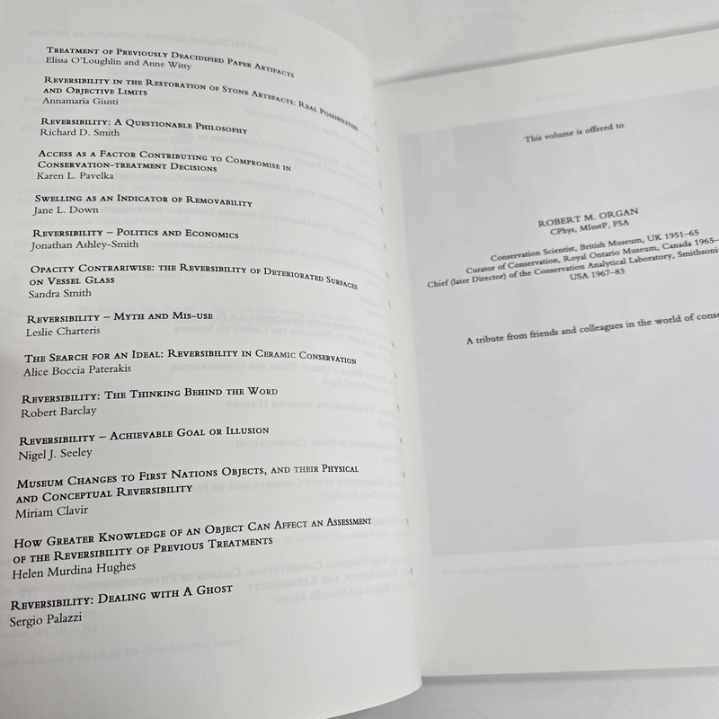 British Museum Occasional Papers Number 135 PB Reversibility - Does it Exist? gallery