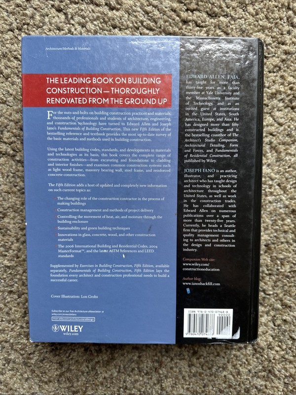 Fundamentals of Building Construction: Materials and Methods, 5th Edition gallery