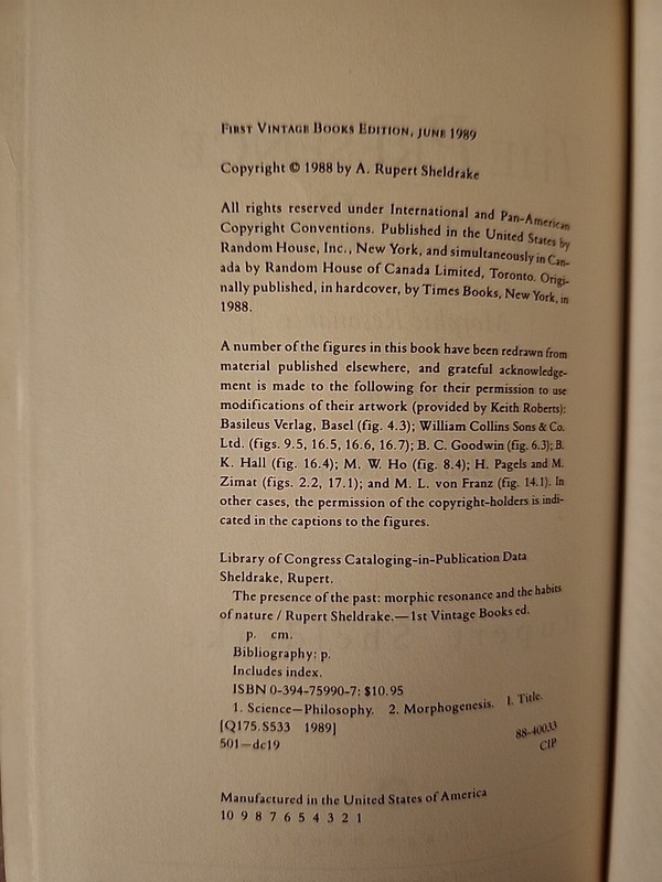Presence of the Past by Rupert Sheldrake (1989, Trade Paperback) gallery