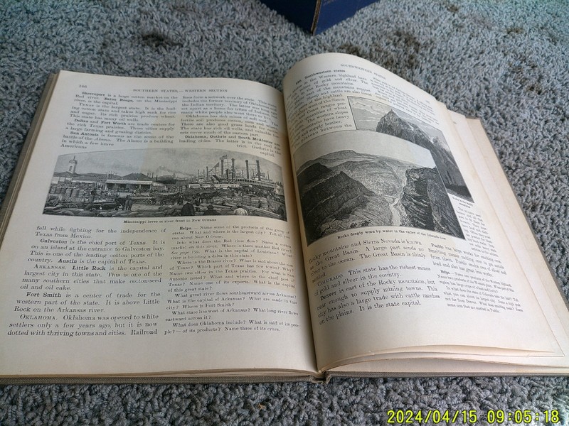 FRYE'S FIRST STEPS IN GEOGRAPHY. Part 2. 1st ed. 1906. Ex-Town of Oakland gallery
