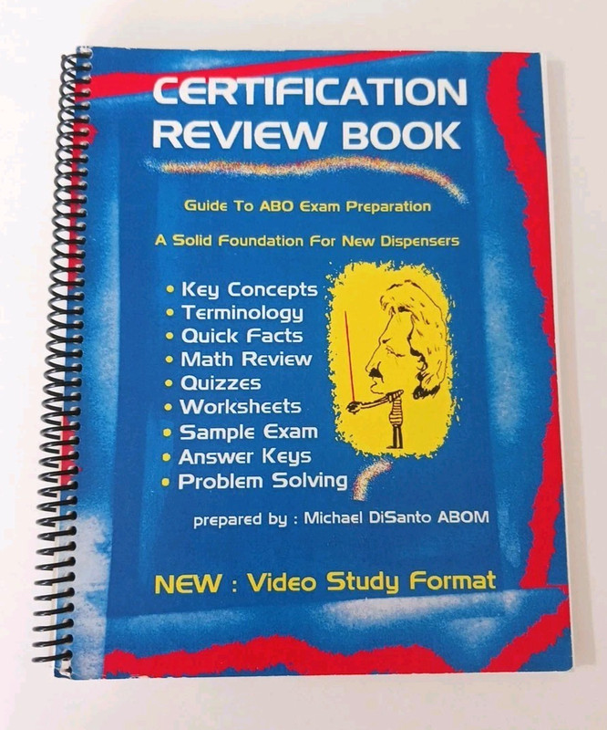 ABO Certification Review Book Optician Exam Prep Guide – Book Only (No Video)