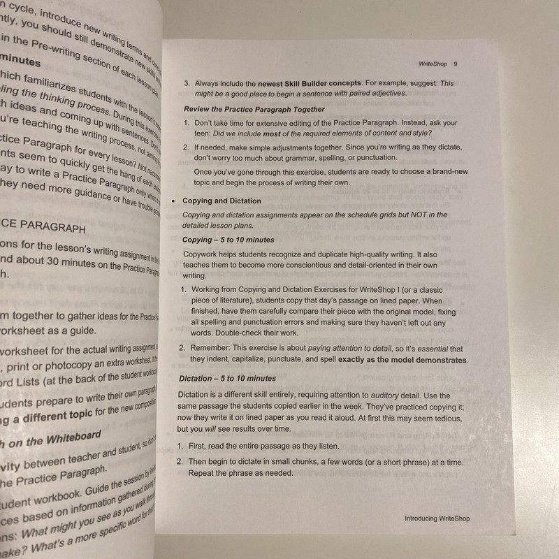 WriteShop Teachers Manual for WriteShop I and II I/II 1-2 5th Edition gallery