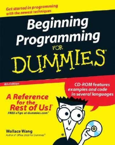 Beginning Programming For Dummies – Paperback By Wang, Wallace – GOOD