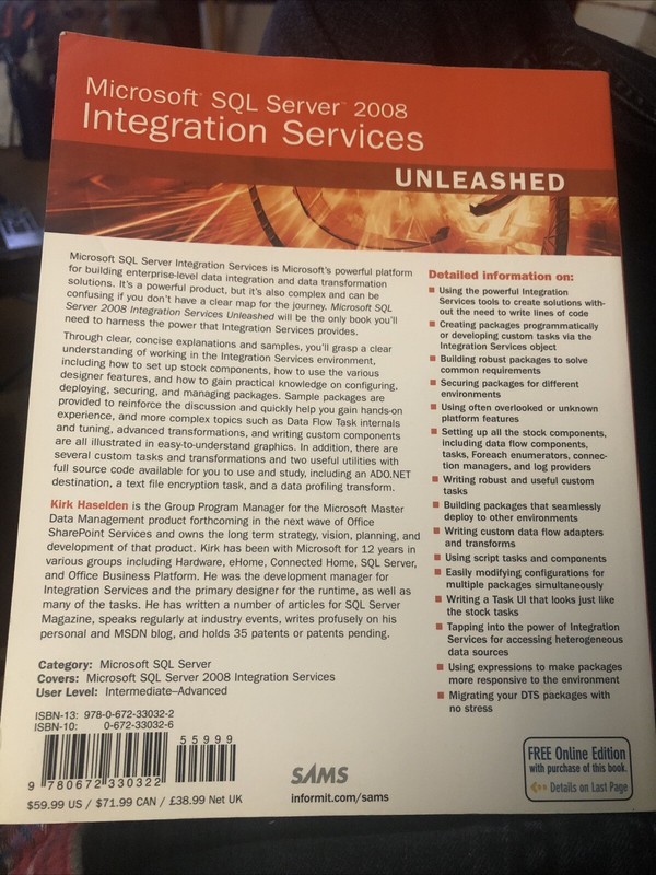 Microsoft SQL Server 2008 Integration Services Unleashed by Haselden, Kirk gallery