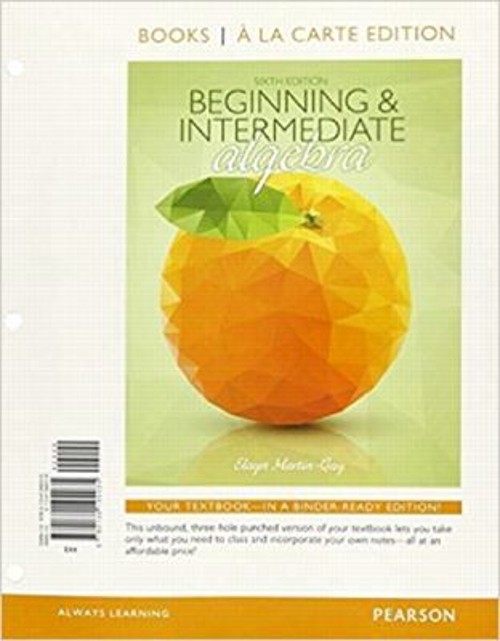 Beginning and Intermediate Algebra, Books a la Carte Edition Plus