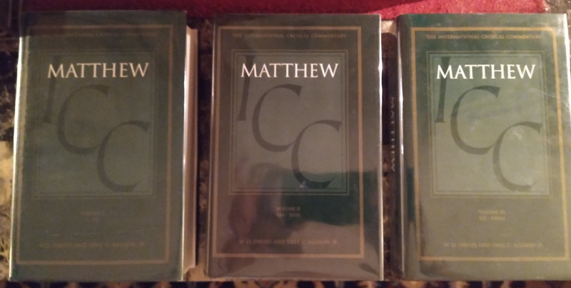 ICC on Matthew, by Davies & Allison, 3 Volume Set, Hardcover with Mylar Covers gallery