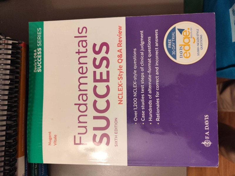 Fundamentals Success : NCLEX®-Style Q&A Review by Barbara A. Vitale (2023, Trade