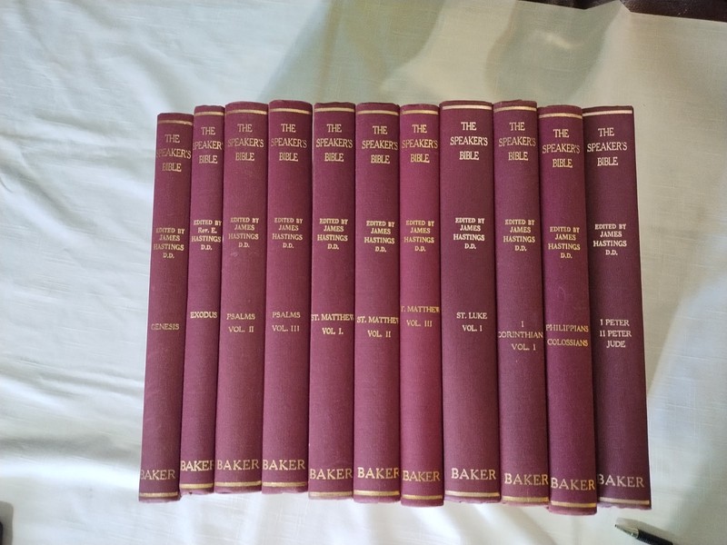 The Speaker’s Bible 11 Volumes . Edited By Rev James Hastings DD HC 1962 Vintage