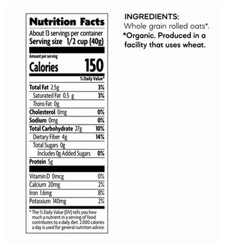 Organic Quick Cook Instant Oats 18 Oz(Case Of 6) By Natures Path gallery