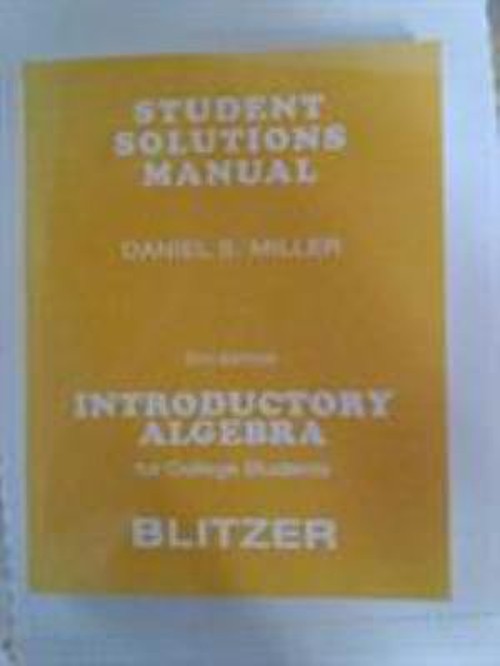 Introductory Algebra for College Students Paperback Robert F. Bli