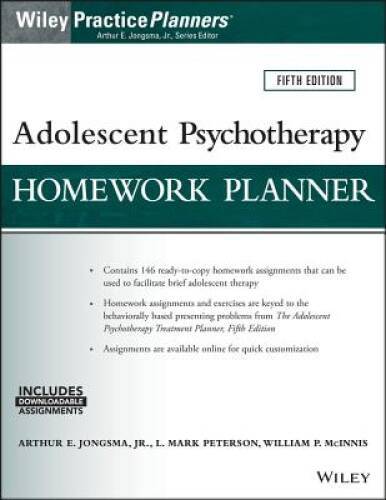 Adolescent Psychotherapy Homework Planner (PracticePlanners) – Paperback – GOOD