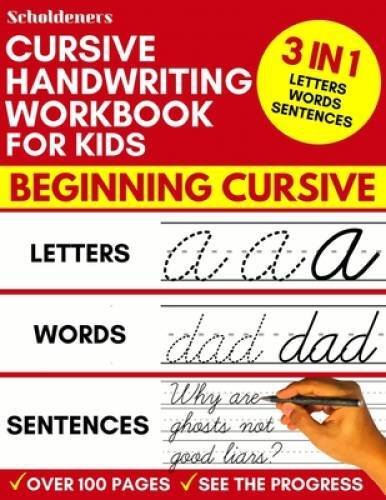 Cursive Handwriting Workbook for Kids: 3-in-1 Writing Practice Book to Ma – GOOD