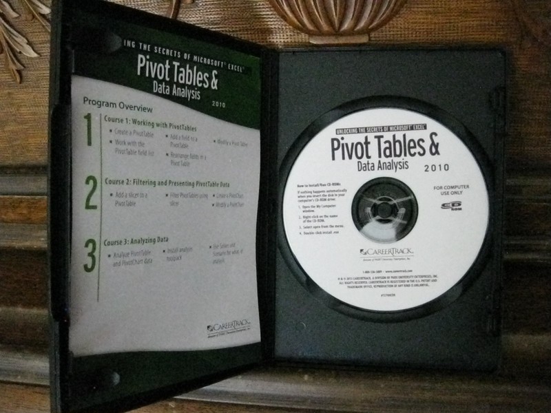 NEW Unlocking the Secrets of Excel Pivot Tables & Data Analysis 2010 CD-ROM gallery