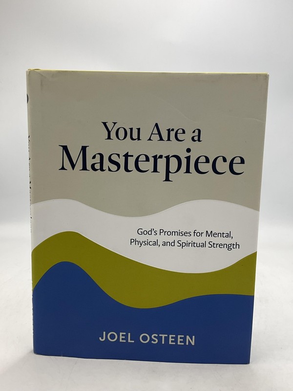 You Are A Masterpiece Joel Osteen Hardcover 2024 Dust Jacket Beige/Blue Good