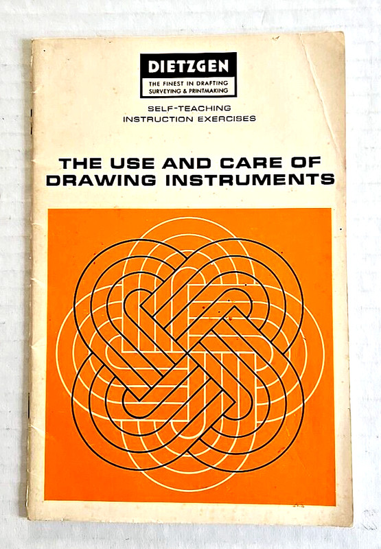 Dietzgen Use and Care of Drawing Instruments Self Teaching Guide 1968 Rare PB