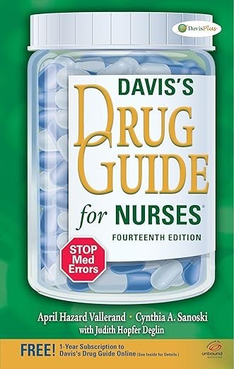 Davis’s Drug Guide for Nurses 14th Edition – Paperback