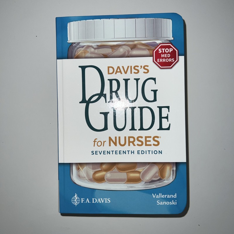 Davis’s Drug Guide for Nurses 2021, 17th ed Paperback GOOD