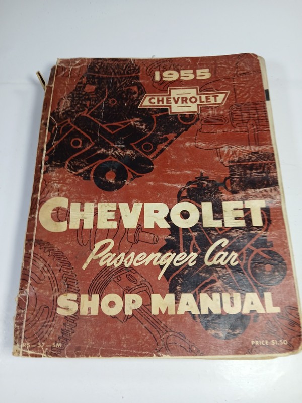 Vtg Orig. 1955 Chevrolet Passenger Car Shop Manual Detroit Iron Car Collectors