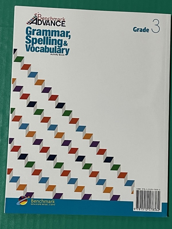 Benchmark Advance: Grade 3 Grammar, Spelling and Vocabulary Activity Book gallery