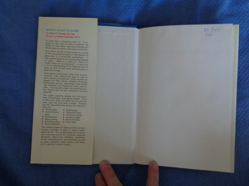 Schott Guide to Glass by H G Pfaender 1983 Science Technology Fiber Optics Heat gallery