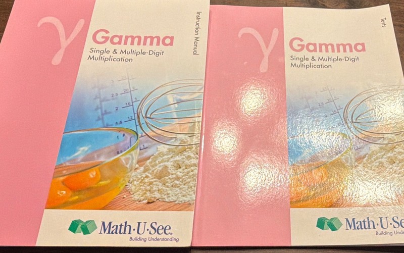 Math-U-See Gamma Multiplication Teacher Manual and Test booklet