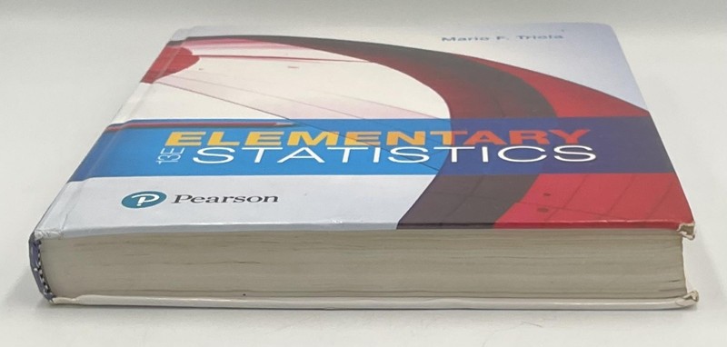 Elementary Statistics Mario F. Triola 2018 Pearson 13e Hardcover Blue HC gallery