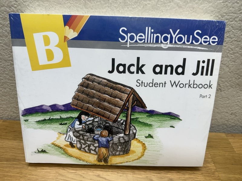 Spelling You See Level B Jack and Jill Student Paperback Workbook Part 1 & 2 NIP