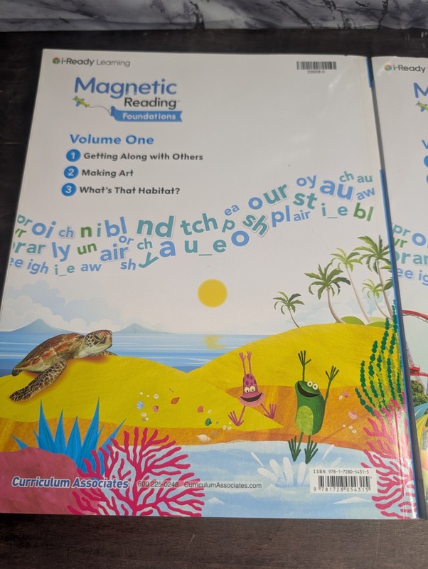 2 Book Set I-Ready Learning Magnetic Reading Foundations Grade 2 V.1 and V.2 gallery