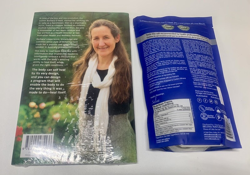 Barbara O'Neill Self Heal By Design Paperback Book + 1 LB Selina Celtic Sea Salt gallery