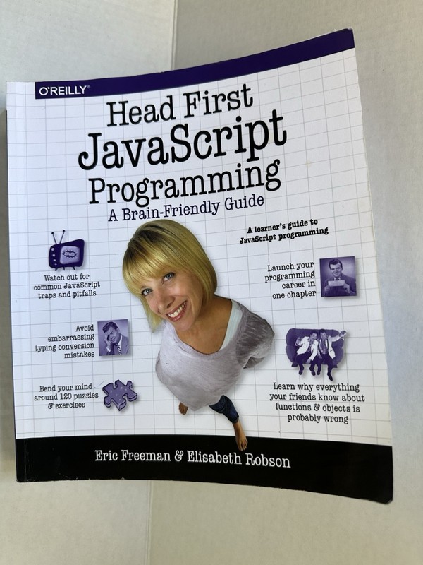 Head First JavaScript Programming OReilly Interactive Guide Beginner Coding Book