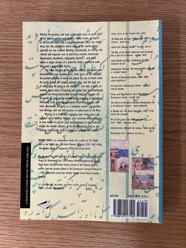 ISLAMIC ART IN CONTEXT (PERSPECTIVES (HARRY N. ABRAMS, By Robert Irwin EXCELLENT gallery
