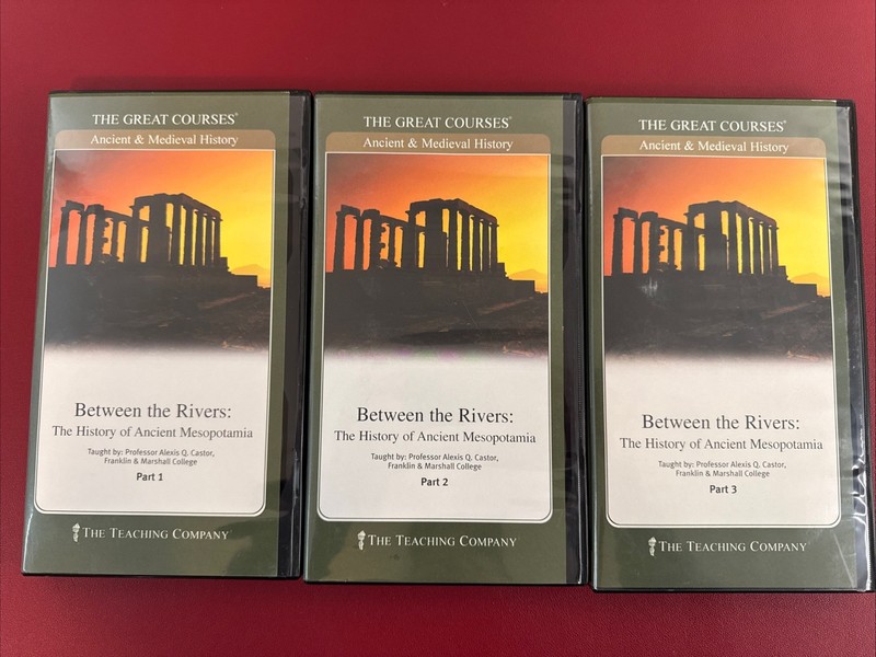 The Great Courses Between The Rivers History of Mesopatamia Parts 1-3 DVDs Books